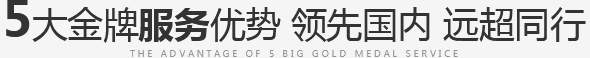 5大金牌服务优势，领先国内，远超同行